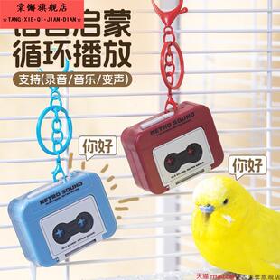 鹦鹉学说话神器复读机录音机小太阳和尚八哥训练讲话玩具解闷自嗨