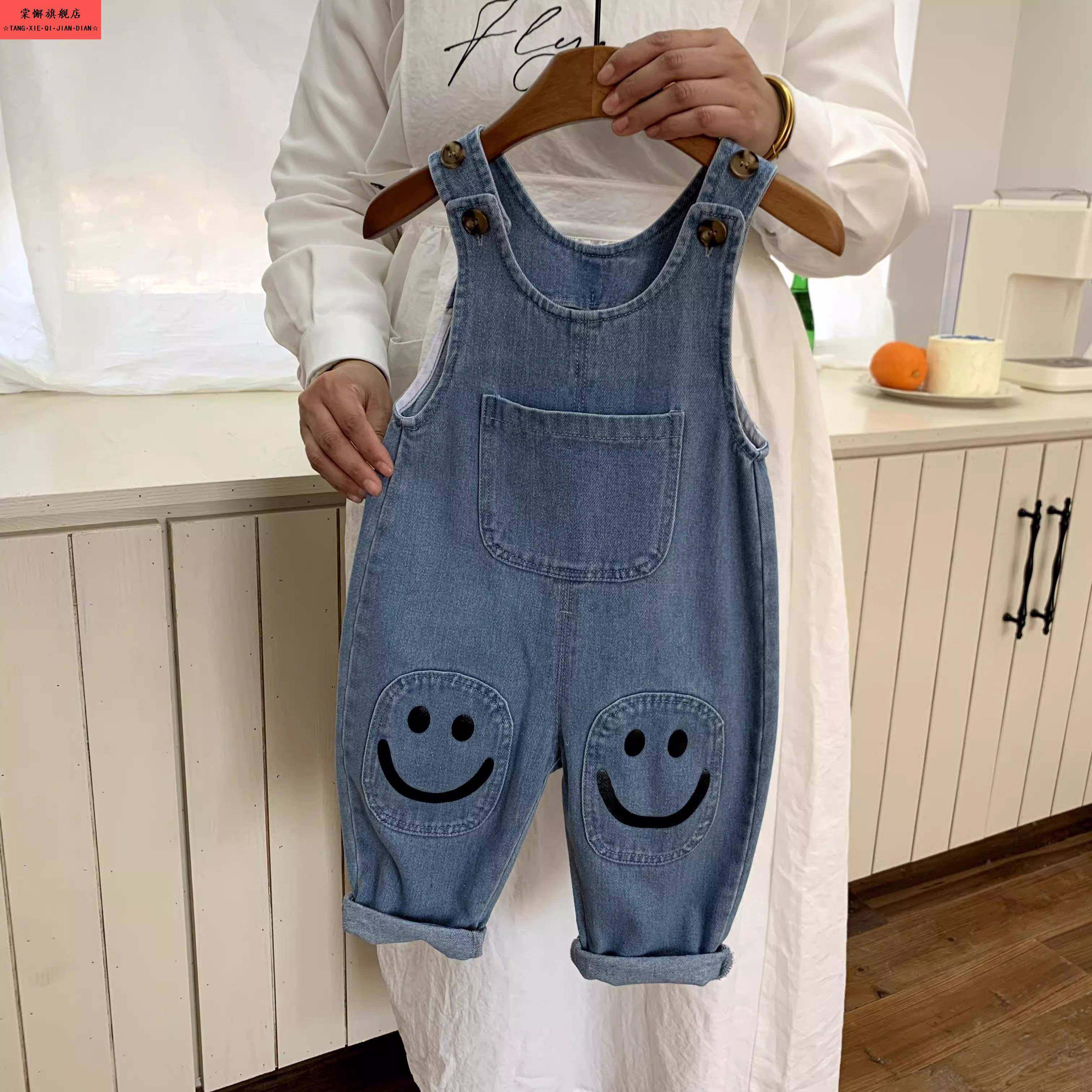 宝宝抱婴袋裤春秋1一5岁水洗软牛仔女婴儿可开 档男童装裤子儿童