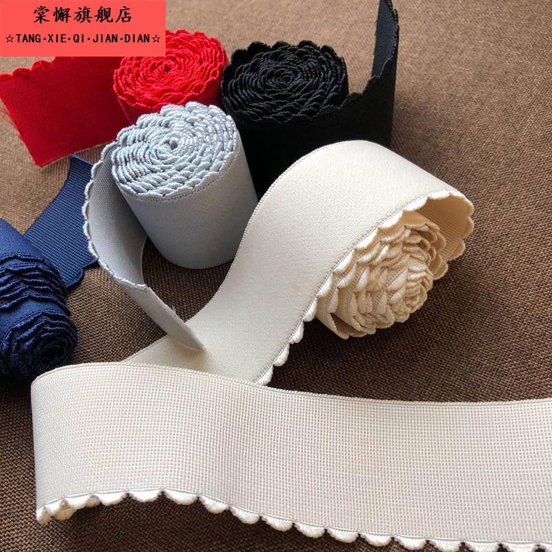 单面加绒松紧带宽高弹力耐用舞蹈服裙子裤腰头橡筋月牙边内衣皮筋