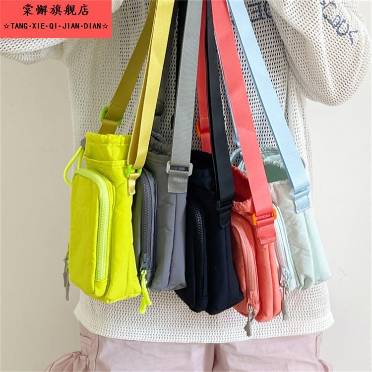 保罗新款 秋冬手机包休闲单肩包水壶包运动户外登山女牛津布防水