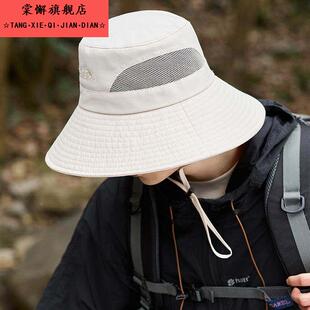 帽子男款 大帽檐男渔夫帽女防晒帽遮阳户外太 大头围登山帽牛仔夏季