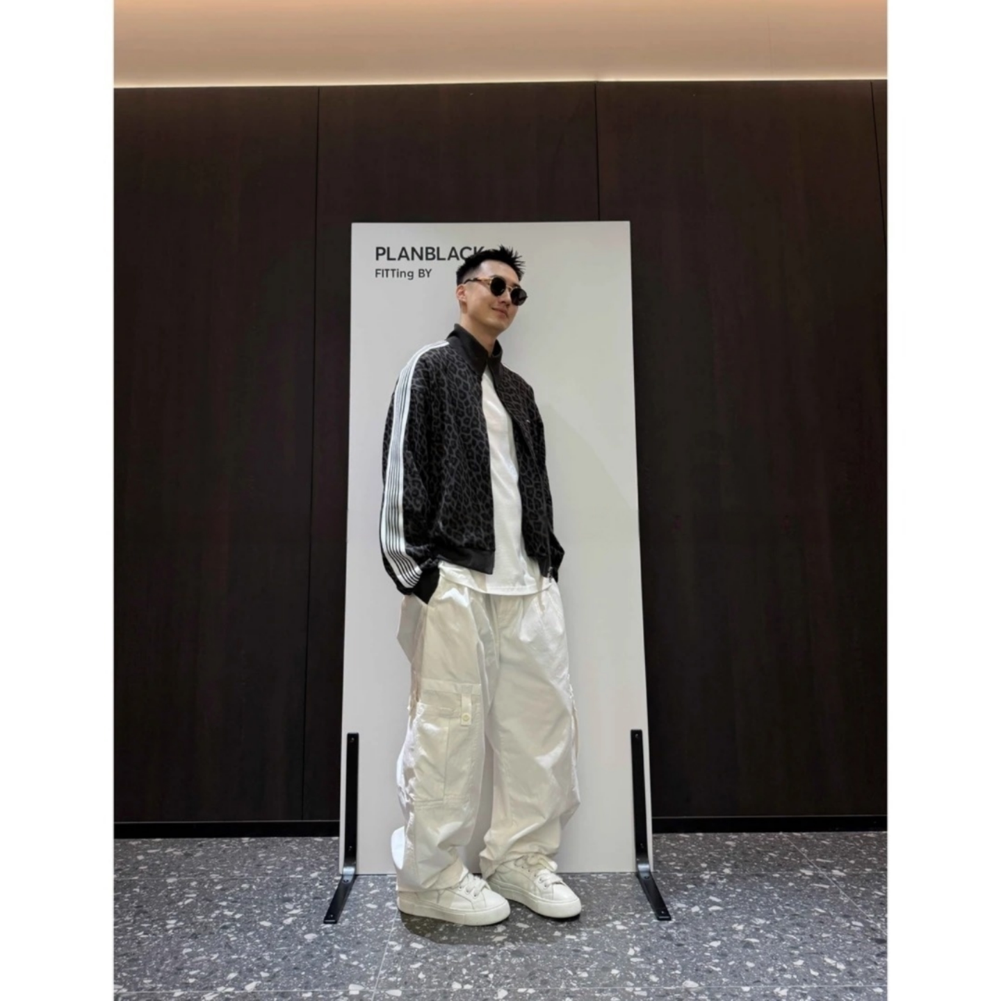 秋季上新豹纹拉链休闲卫衣男款