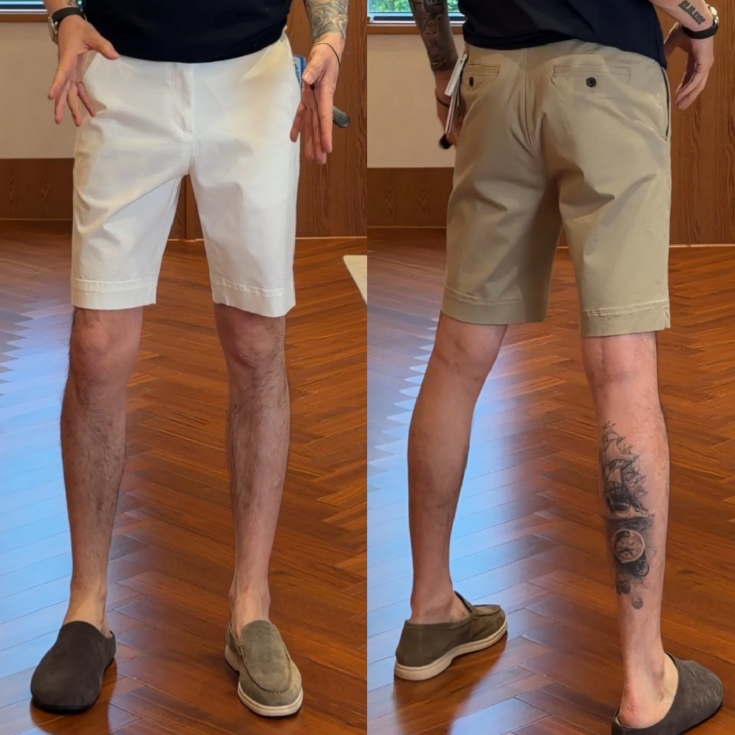 夏季男士轻奢老钱风休闲短裤直筒五分裤百搭高级感日常外穿裤子潮