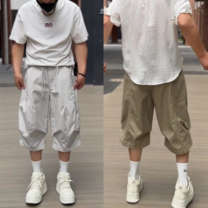 夏季男士立体剪裁时尚七分短裤