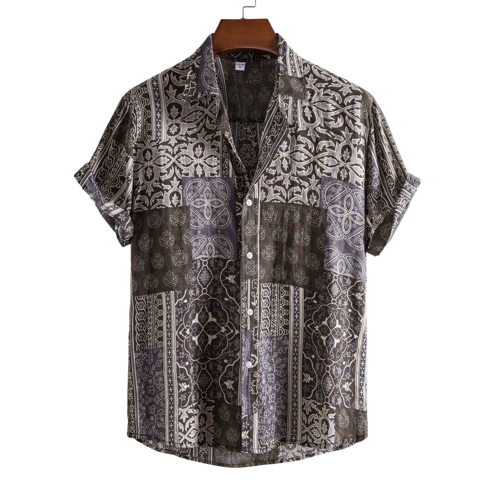 2021 short-sleeved men's shirt loose short-sleeved T-shi