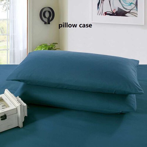 枕套2个 pillow case 2pcs bed set mono color plain 48X74cm