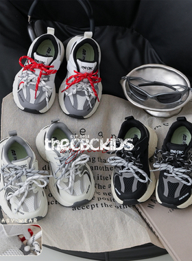 『CleanFit』美式复古儿童运动鞋春秋双网体训巴恩风 250061