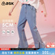 女童牛仔裤 女中大童休闲微喇叭裤 阔腿裤 新款 2025春秋季 ask