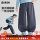 长裤 ask儿童裤 男童复合绒保暖束脚裤 卫裤 子2026春季 新款