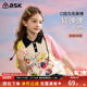透气撞色POLO领体恤休闲短袖 ask女童夏装 2026薄款 t恤上衣潮