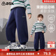 子2026春季 新款 男童束脚运动裤 ask儿童裤 中大童休闲长裤 松紧腰