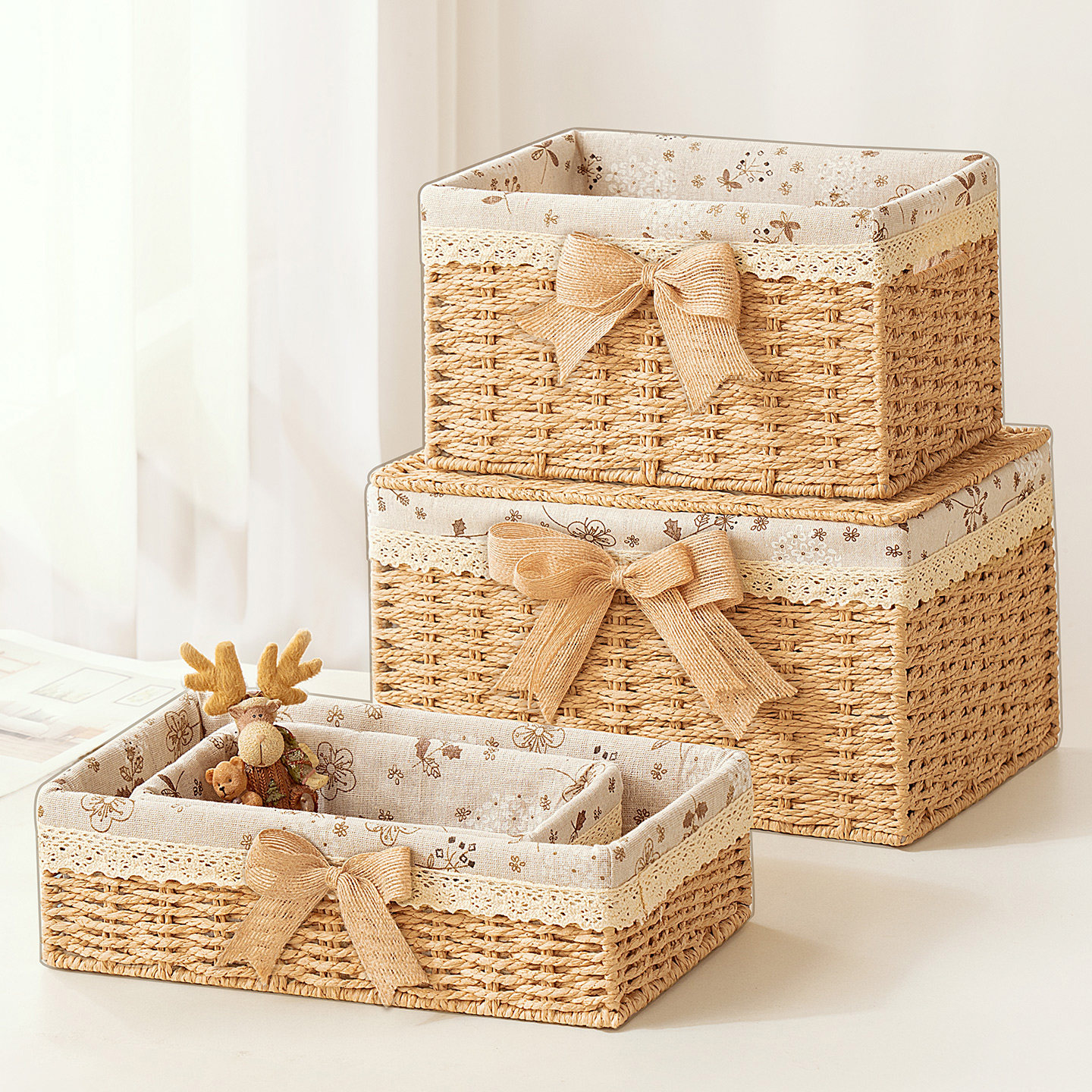 桌面收纳盒小杂物遥控器零食收纳筐内衣内裤收纳盒化妆品储物盒子,收纳整理,桌面收纳盒,淘宝优惠券,粉丝福利购,淘宝优惠卷