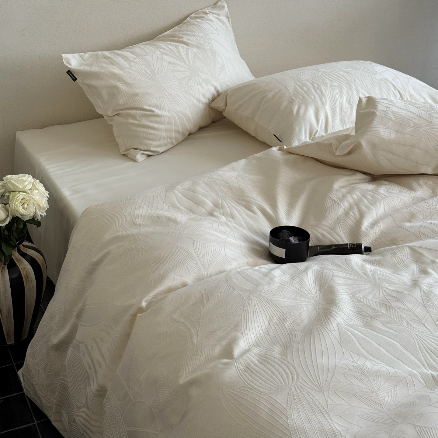 全棉100S提花四件套AB版被套床单