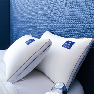 ROLAND LIVE山宁泰抗菌枕全棉防螨枕头护颈助睡眠柔软枕芯48*74cm