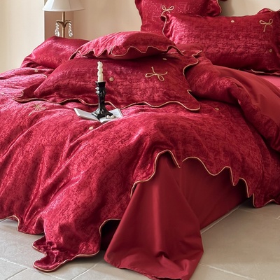 100S长绒棉婚庆四件套