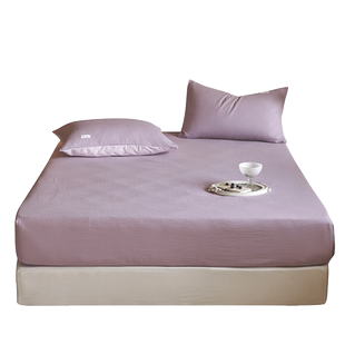 全棉华夫格单床笠纯棉防滑席梦思床罩床垫防尘保护套子秋床上用品