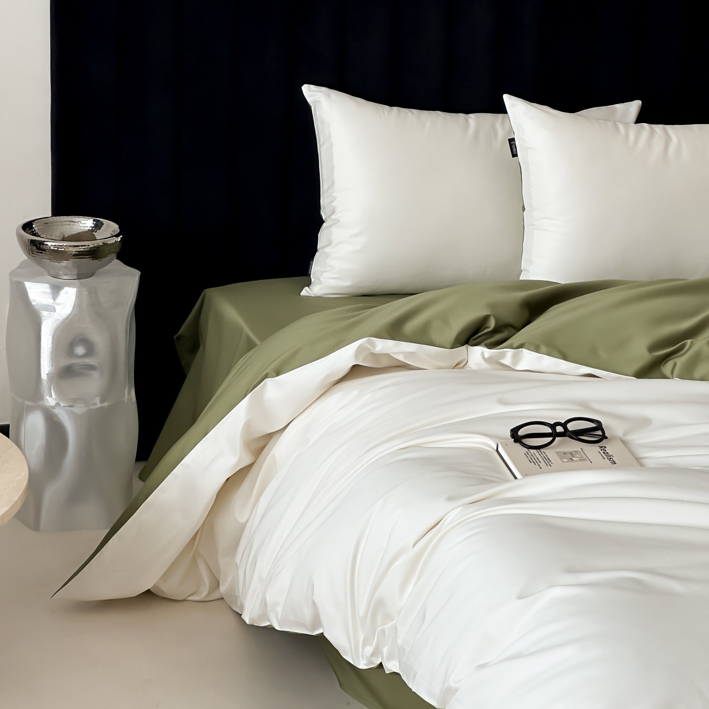 红花车轻奢风100S全棉四件套