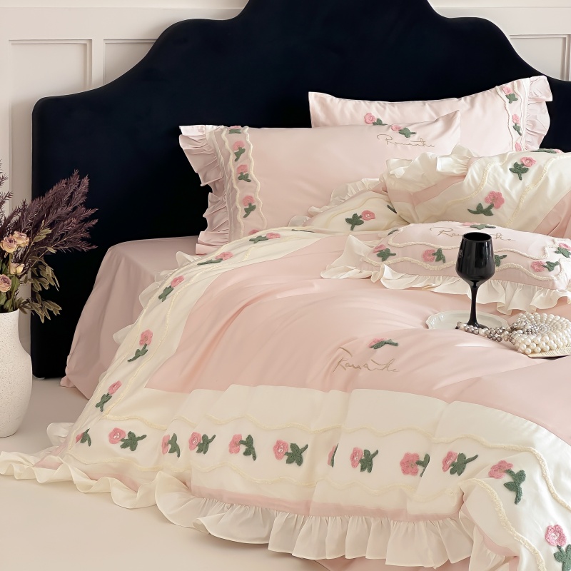 法式全棉四件套100S长绒棉