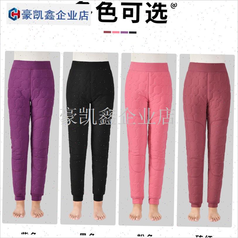 中老年妈妈加绒棉裤女老太太宽B松加厚护膝棉裤德绒保暖大码打底.
