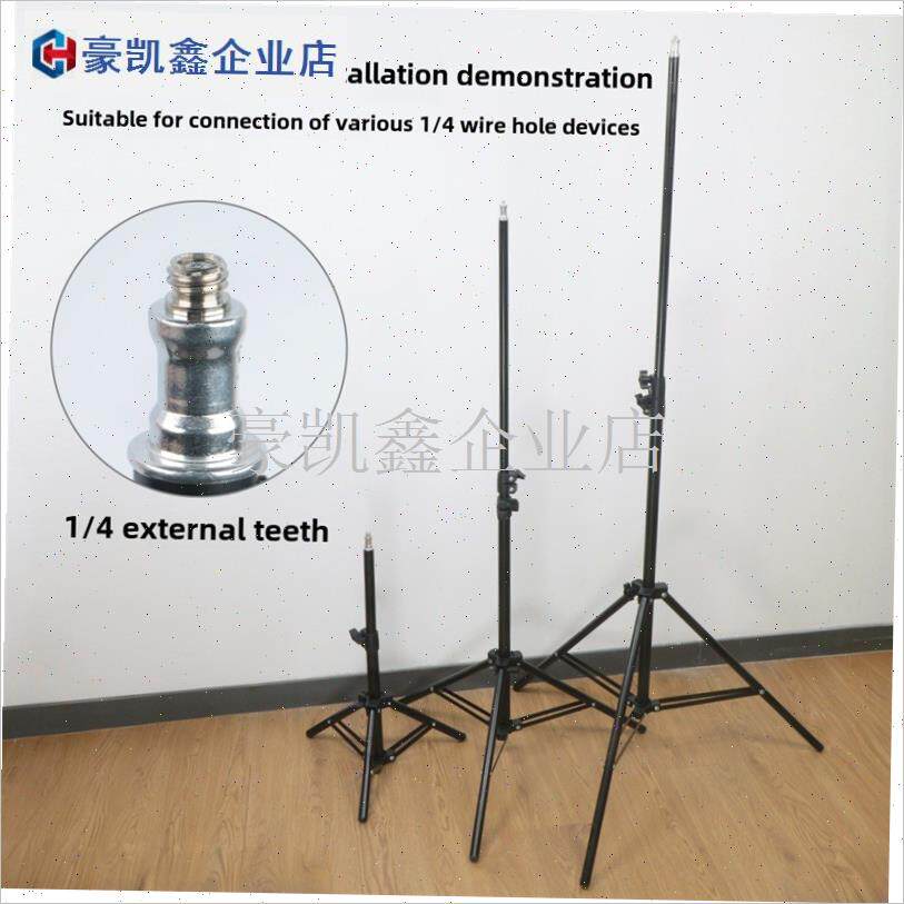 手机直播支架1/4至3/8双头转C换螺丝投影仪摄影配件平移/倾斜相.