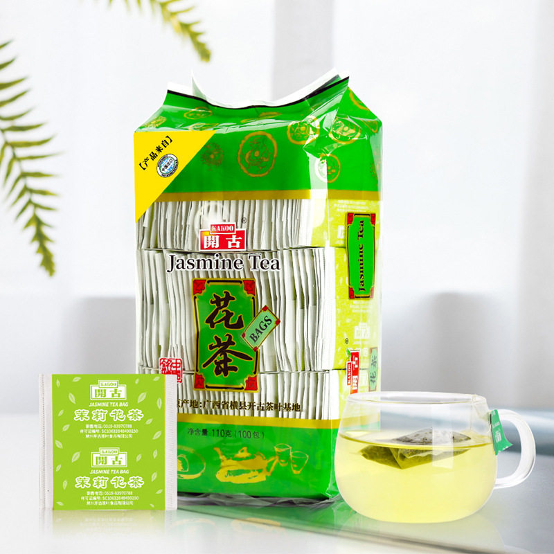 开古超值龙井绿茶100包袋装 红茶茉莉花茶袋泡茶 酒店宾馆餐饮用