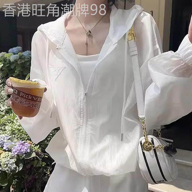 潮牌网红减龄运动套装女夏季休闲连帽防晒上衣阔腿短裤时尚两件套