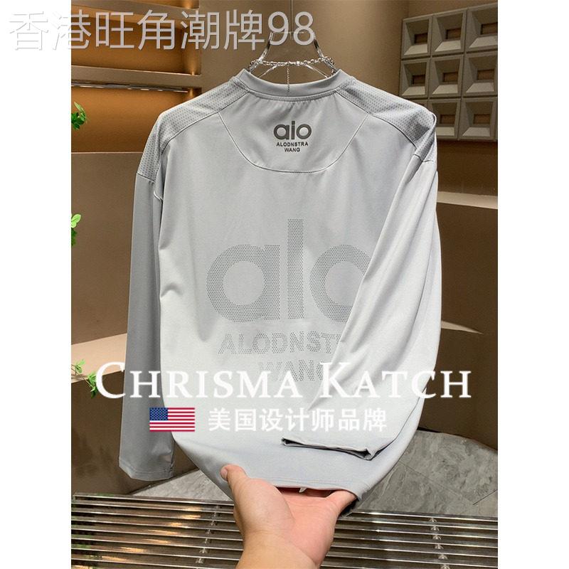 出口美国⭐Chrisma Katch~字母印花长袖T恤轻奢宽松休闲运动厚棉