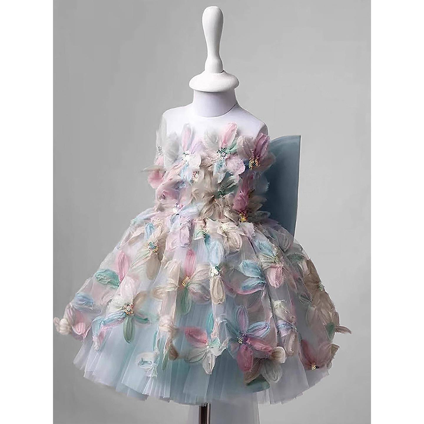 Mapping香港轻奢童装礼服蓬蓬纱公主裙女童高端钢琴演奏演出服