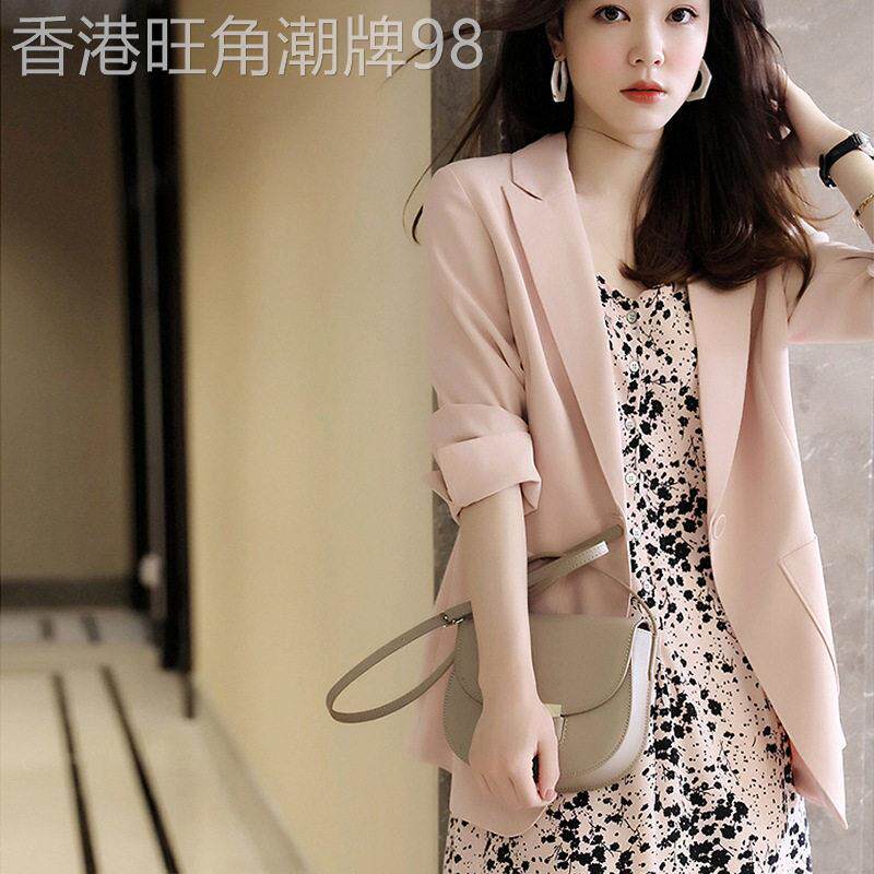 欧洲站春款女装2025年新款御姐轻熟风西装套装女碎花吊带裙两件套