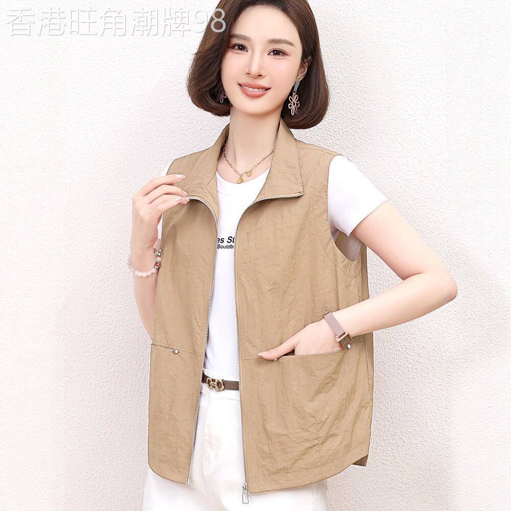 薄款马甲背心女短款2026女夏季新款中年妈妈洋派减龄大尺码外穿马