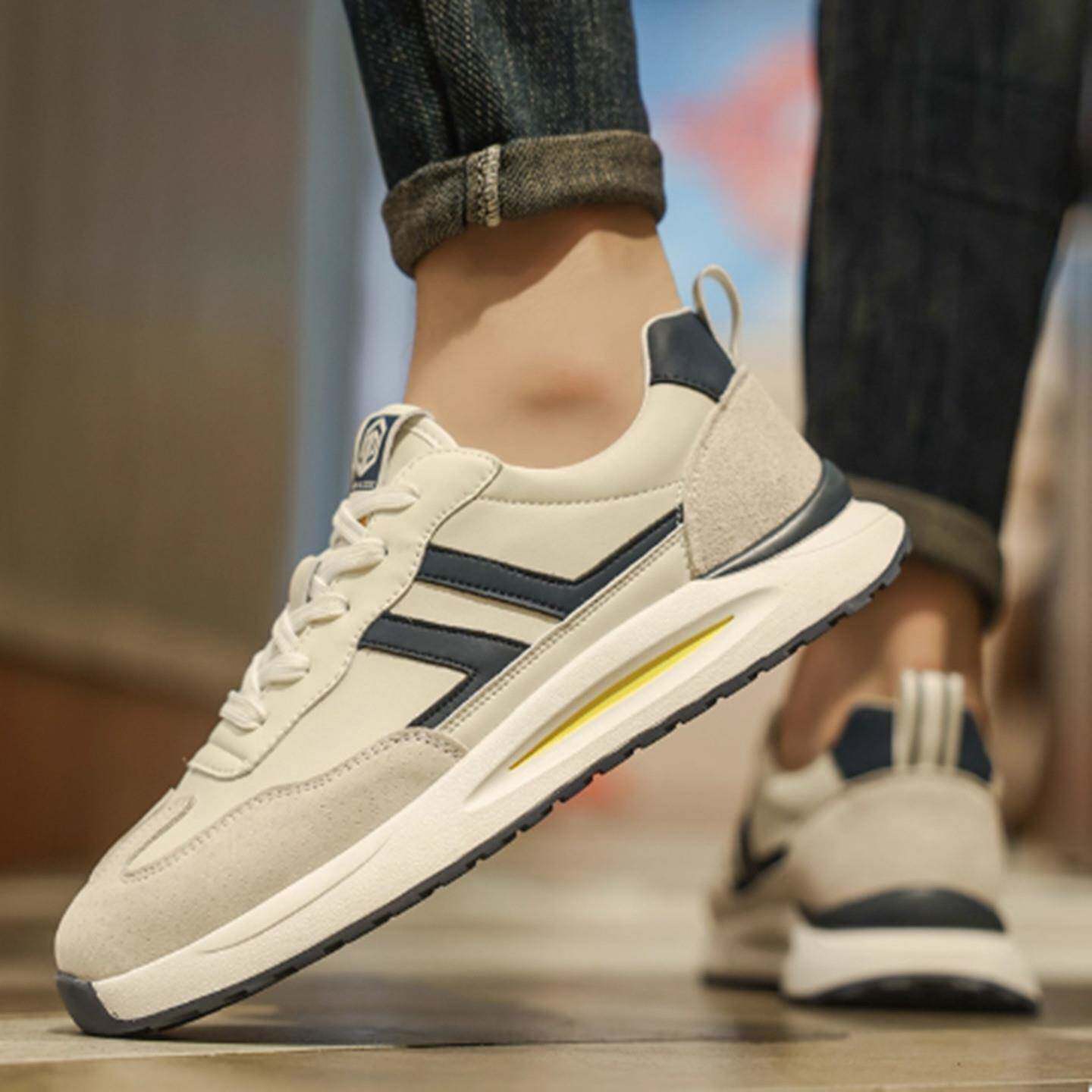 2025冬季新款男士休闲鞋时尚户外简约轻便运动鞋潮流加绒加厚板鞋