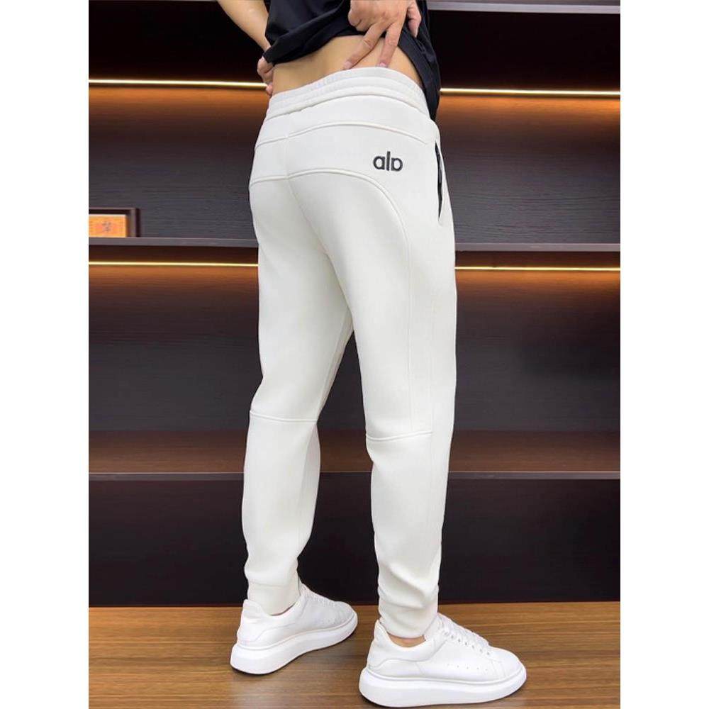 刺绣修身轻奢卫裤男士2025新款设计感休闲裤直筒裤运动时尚哈伦裤