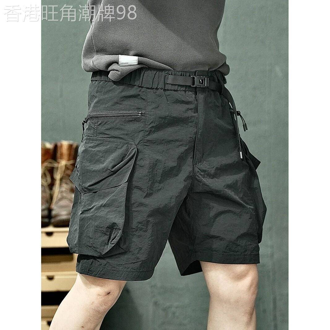 法国JENNI TENNO冰丝工装短裤男战术机能防水速干多口袋五分裤