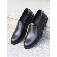 男鞋秋季2025新款黑色英伦商务正装软底男士结婚新郎真皮休闲皮鞋