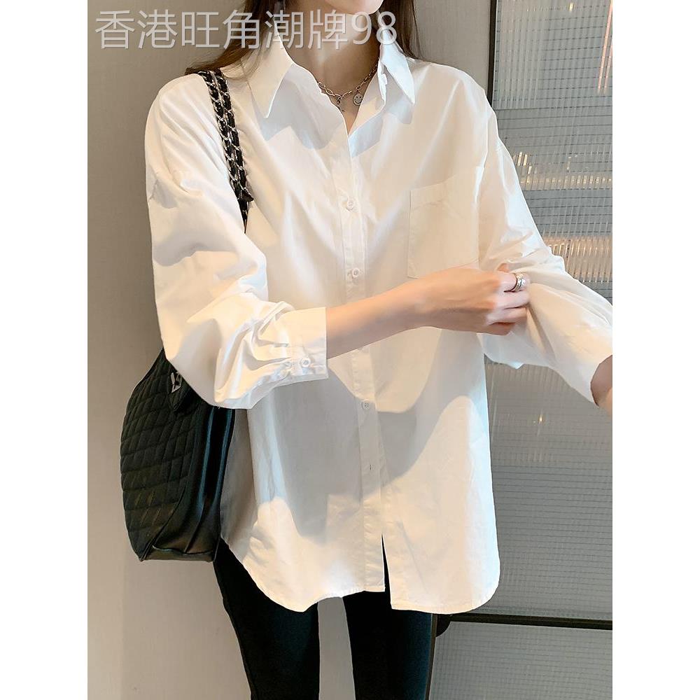 欧洲白衬衫女士新款2025设计感经典设计小众长袖商务装大码