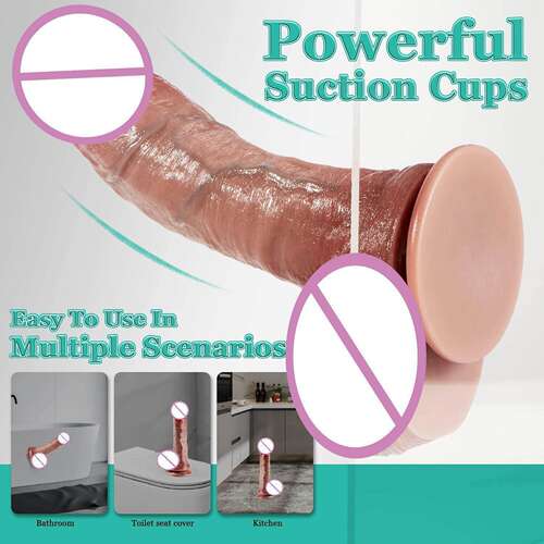 Big Penis Sex Toy Huge Realistic Dildo XXL Silicone 22CM