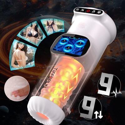 3 in 1 Male Masturbator Vibrator Sex Toy Thrusting Rotating