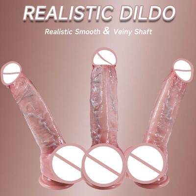 Realistic Dildo Soft Penis Skin Anal Sex Toys for Women Gay