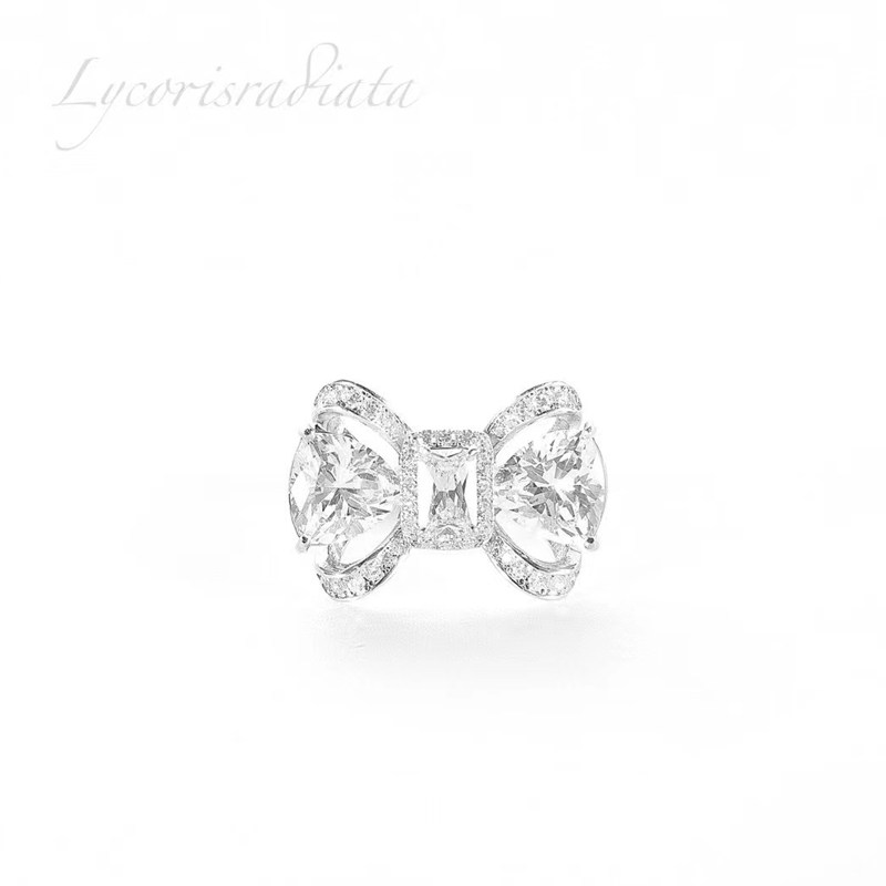 Lycorisradiata(LR)彼岸花·璀璨系列蝴蝶结戒指女小众设计lr珠宝