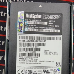 联想 4XB7A10197 01PE096 PM883 960GB SATA 2.5SSD固态硬盘SR650