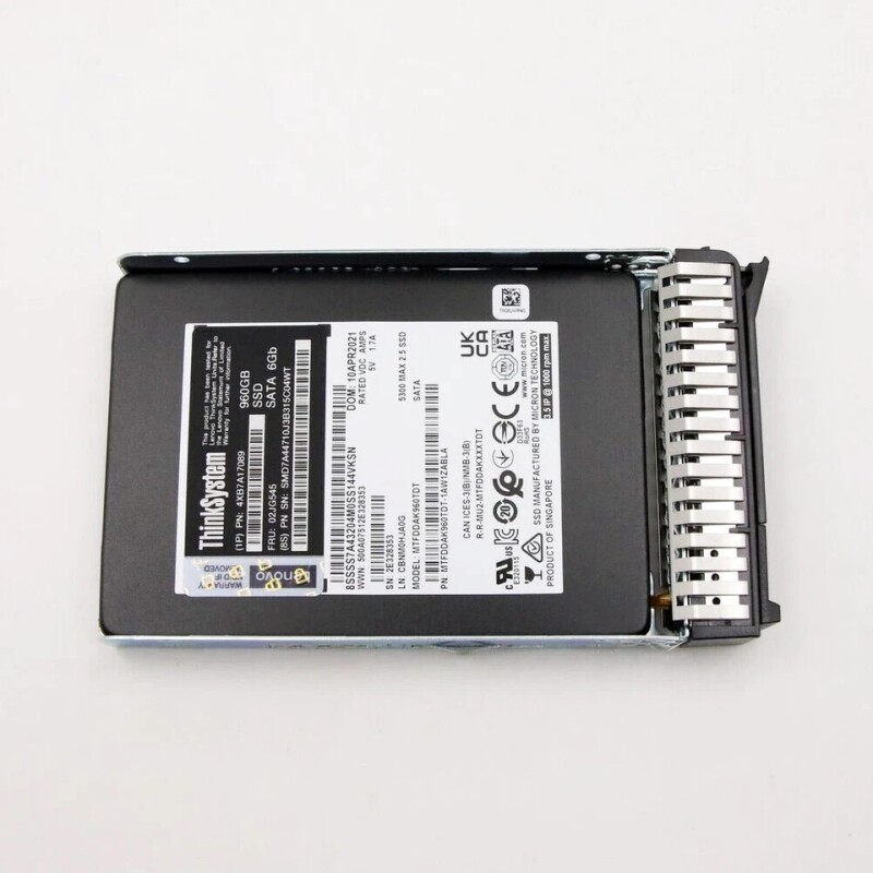 联想4XB7A17089 02JG545 960G SATA 6GB 2.5固态服务器硬盘PM883