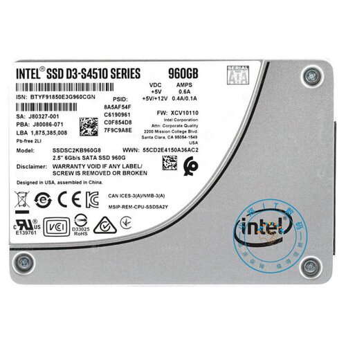 Intel/英特尔S4510960G企业级