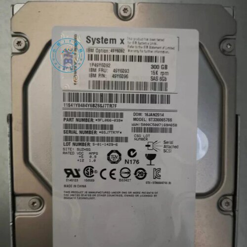 IBM300G15K6GBSAS硬盘49Y