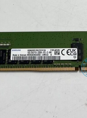 三星 M393A2K43DB3-CWE DDR4 16G 2RX8 PC4-3200AA REG服务器内存