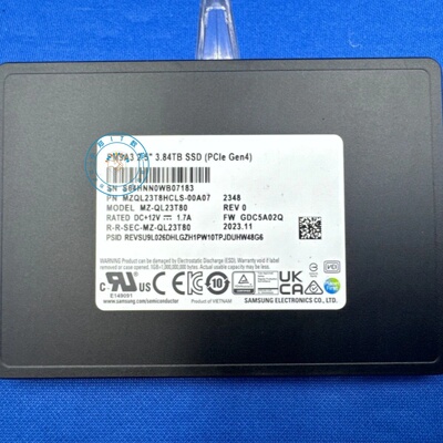 三星PM9A33.84TMZQL23T8HC