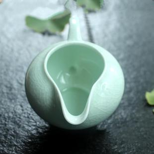 瓷语汝窑可养开片汝瓷单个茶海茶具陶瓷青瓷公杯家用公道杯分茶器