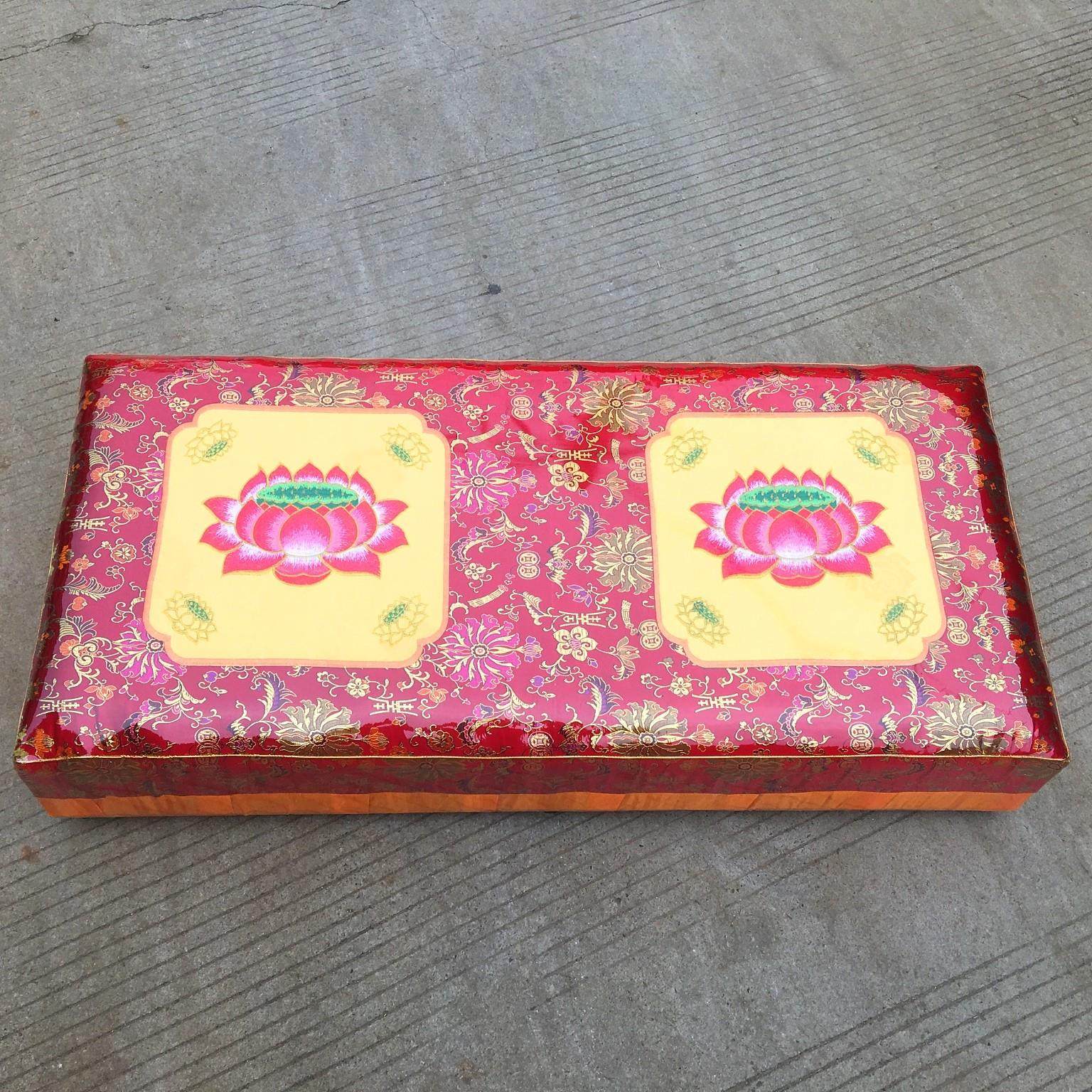 拜垫两人位长拜垫 寺院实木拜佛垫 拜凳 蒲团 磕头跪垫 跪拜垫,居家布艺,蒲团,淘宝优惠券,粉丝福利购,淘宝优惠卷