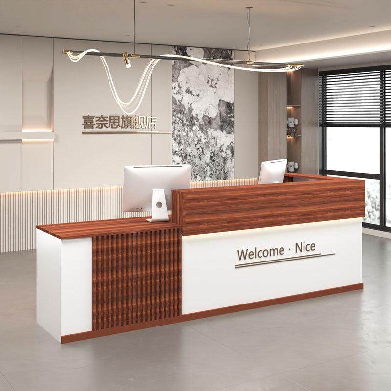 转角吧台收银柜台新中式柜台服装店简约现代办公桌公司前台接待台,商业/办公家具,收银台,淘宝优惠券,粉丝福利购,淘宝优惠卷
