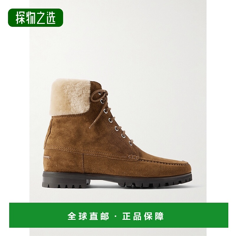 香港直邮MANOLO BLAHNIK 莫罗·伯拉尼克 男士 Sycamore 皮毛饰边