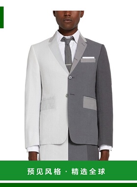 香港直邮Thom Browne 徽标混搭西装外套 MJC168F08105翻领
